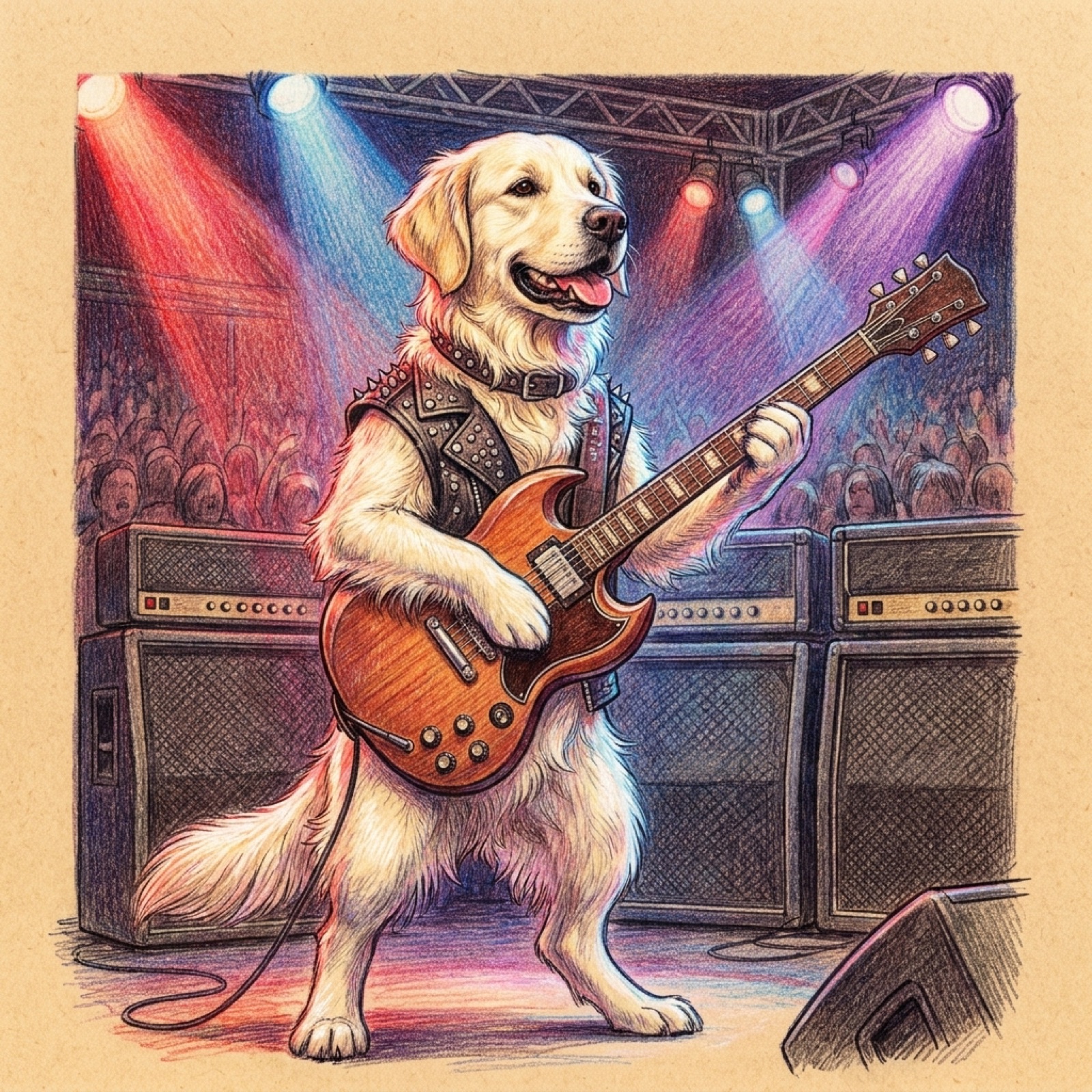 Colored pencil